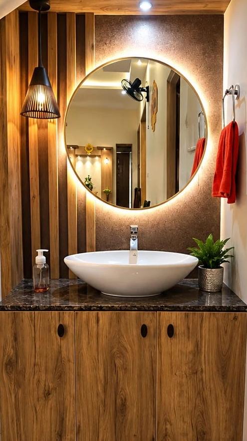 Wash Basin Units by Wood Crops interior designers in Chennai