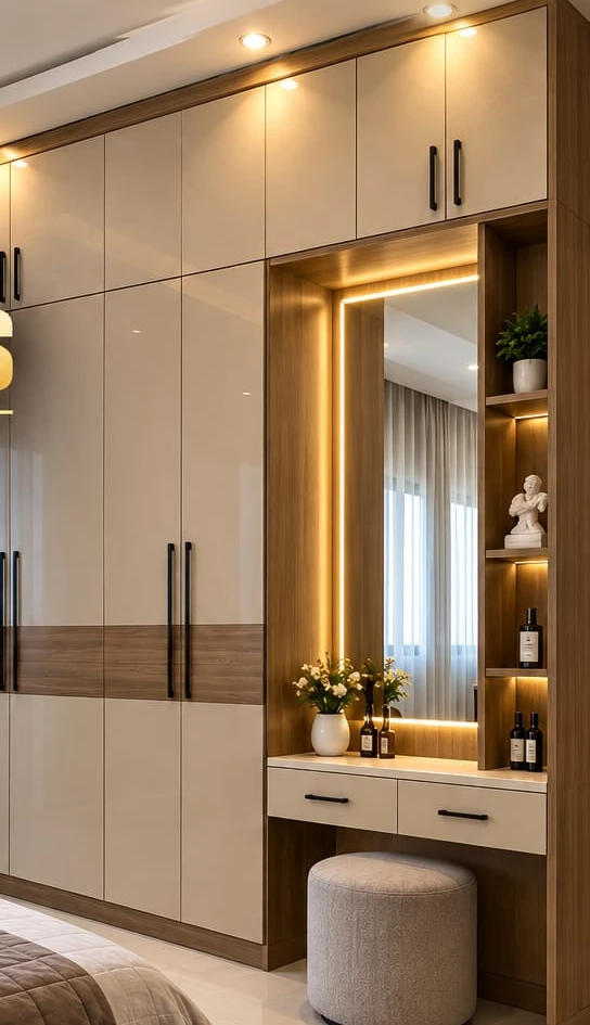 Wardrobes & Storage by Wood Crops interior designers in Chennai